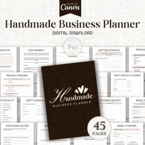 Handmade Small Business Planner: Canva Template