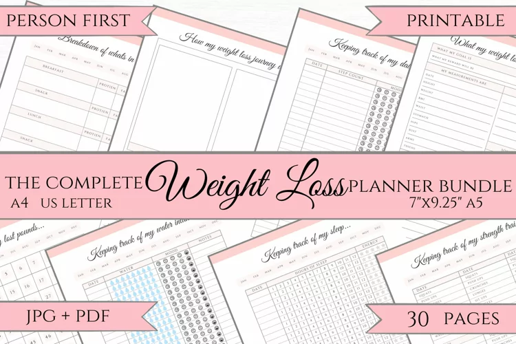 Printable Weight Loss Planner